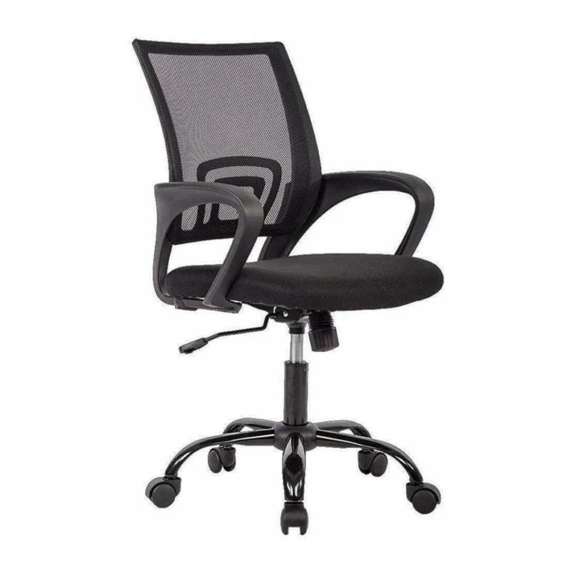 

Эргономичное офисное кресло со спинкой средней длины, домашний стол с поддержкой поясницы, современное Сетчатое компьютерное кресло с регу...