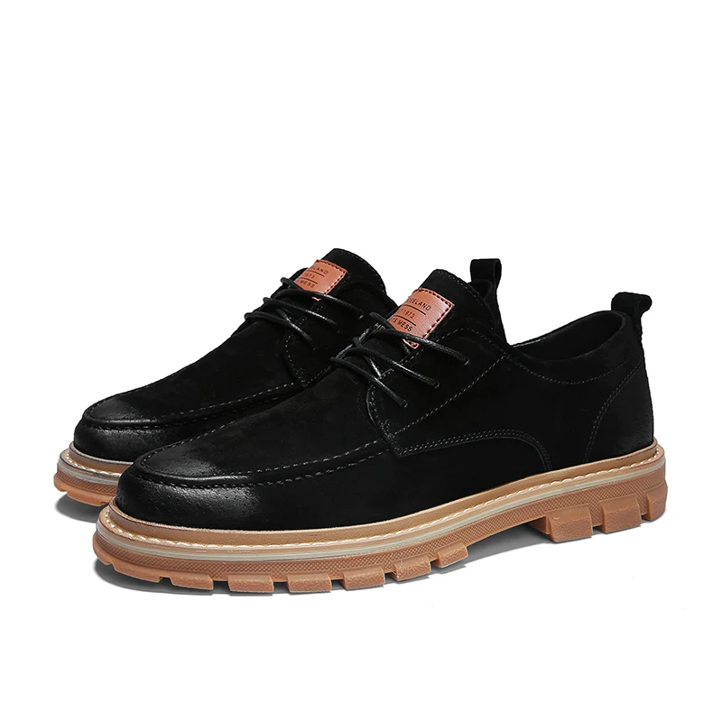 KATESEN/Новинка года; Осенняя мужская обувь; Мужская обувь Martens; повседневная обувь с перфорацией типа «броги»; Мужская обувь из натуральной кожи; повседневная обувь в деловом стиле