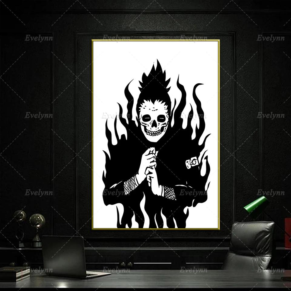 

Naruto Shikamaru Skeleton Mode Anime Canvas Poster Modern Living Room Cuadros Wall Painting Home Bedroom Decor Prints Pictures