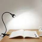 Лампа для чтения, черно-серебристая, с переключателем питания, не требуется батарея, ночник для дома, детской, кабинета, светодиодный USB-светильник, настольная лампа для чтения