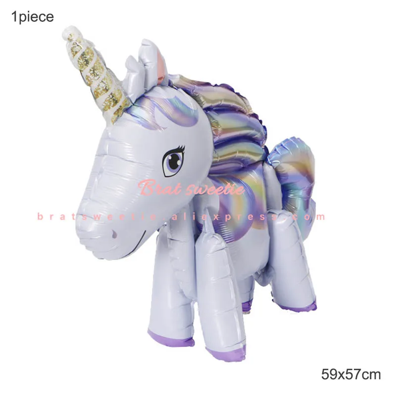 59cm purple Булавка рог на Единороге Вечерние игры единорога декорации с днем рождения детей день детей предметы для вечеринки, сувениры - Цвет: 59cm purple