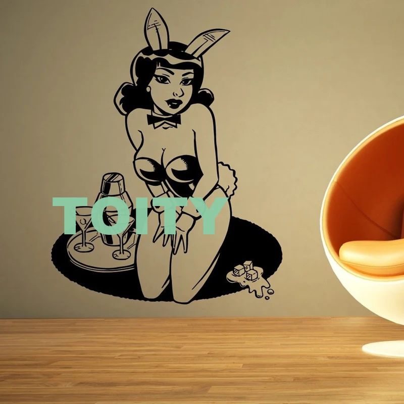 H73cm x W57cm 29 дизайнов Горячая сексуальная девушка Наклейка на стену Pin Up плакат Красивая Женская тела виниловая наклейка домашний декор интерьера в общежитии художественная Фреска - Цвет: H73cm x W57cm