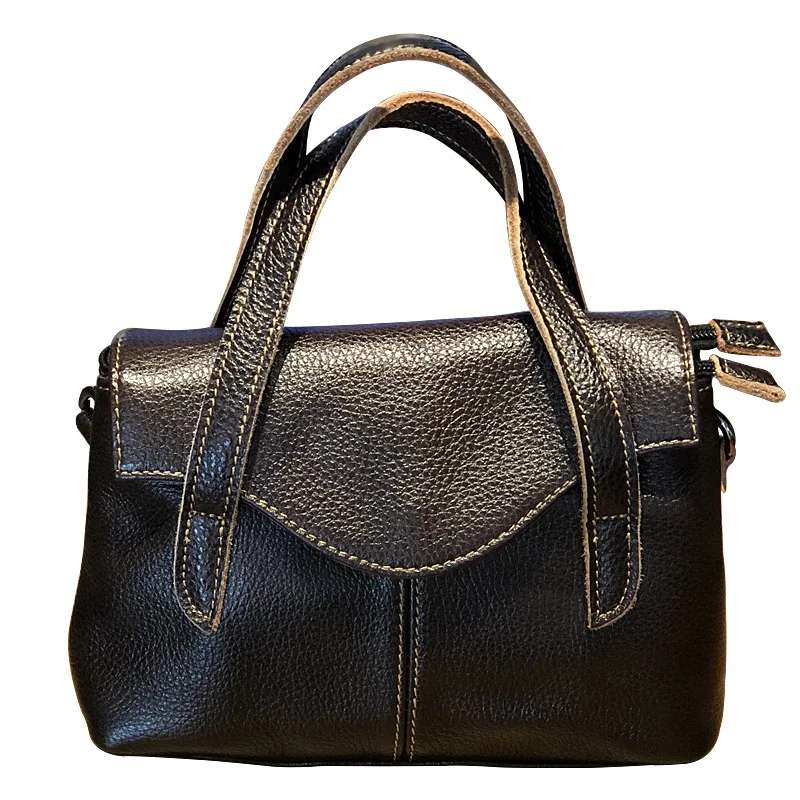 

2020 spring and summer shoulder small bag simple fashion female bag leather handbag retro all-match single ladies bag set