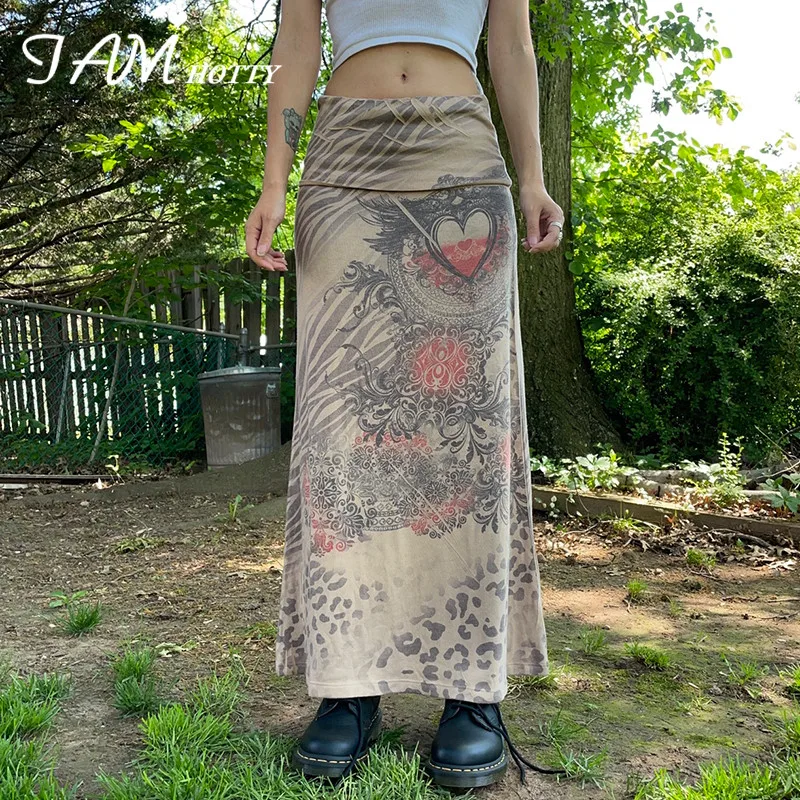 

Vintage Long Pencil Skirt High Waist Straight Grunge Fairycore Clothes Harajuku Cute Holiday Outfit Kawaii Skirts Iamhotty