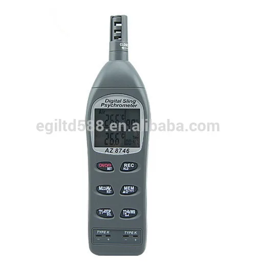 

AZ-8746 Humidity/Dew Point Meter/Wet Bulb Temperature And Humidity Meter