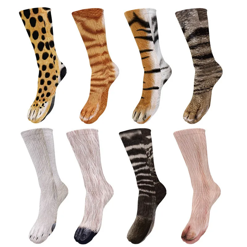 street-style-men-3d-print-calzini-da-skateboard-leopard-tiger-cat-zebra-patterned-puzzle-di-colori-da-uomo-happy-long-socks