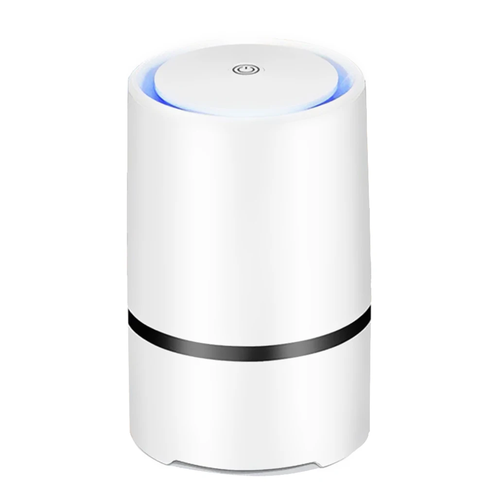 CAIYUE Air Purifier car Cleaner for Home HEPA Filters smoke remover cable Low Noise with Night Light Desktop |