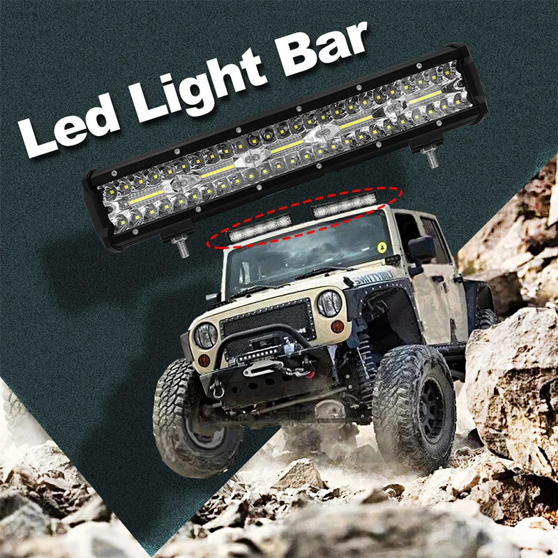 15 дюймовый светодиодный Подсветка бар лампы для автомобилей 300W 12V светодиоды