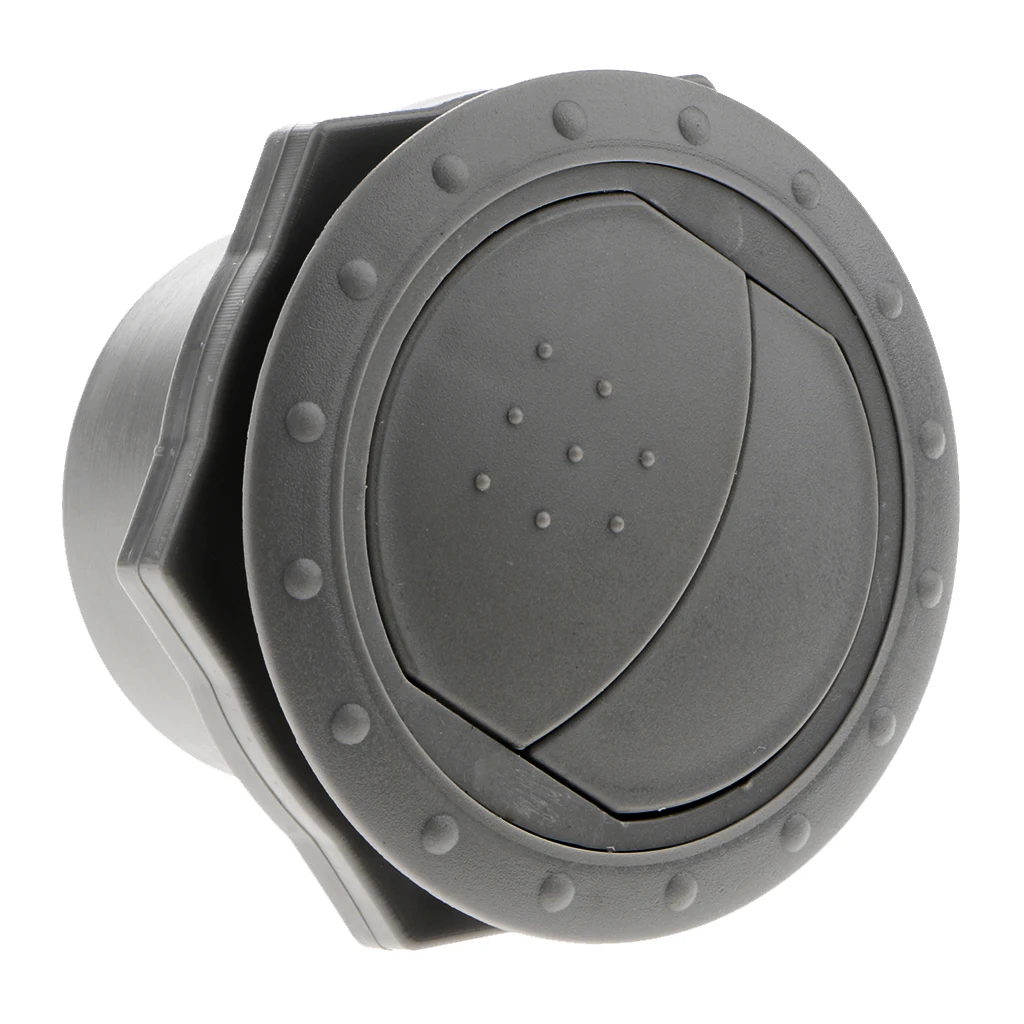 

60mm Outlet Air Vent Cover Wall Mount Outlet Exhaust Grille ABS Round Grey