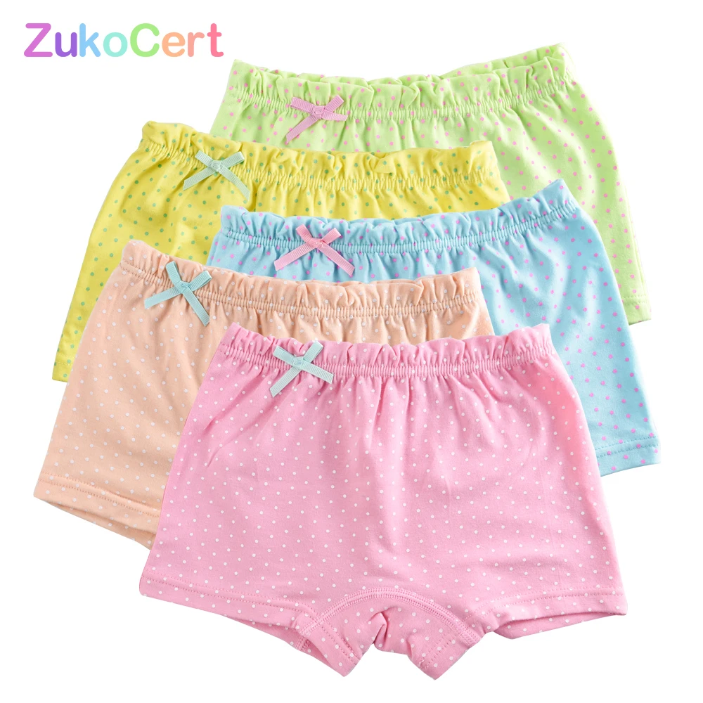 Трусы боксеры из органического хлопка для девочек 5 шт./лот|girl boxer|kids girl underweargirls