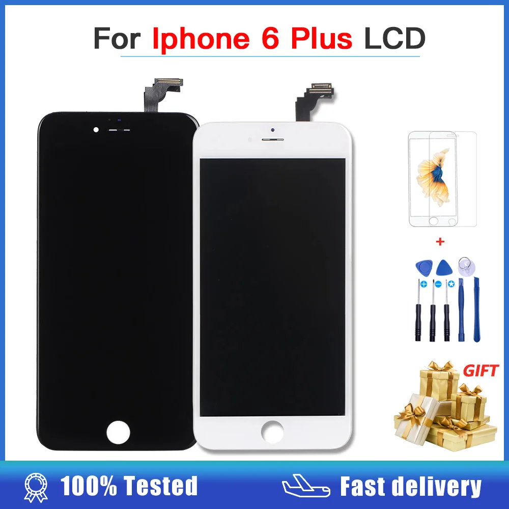 AAAA quality LCD Display For Iphone 6p 6 plus Screen Touch Panel Digitizer for iphone A1522 A1524 A1593 Assembly | Мобильные