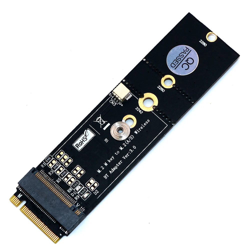 M.2 Wifi адаптер беспроводной Wi Fi Bluetooth ПК NGFF ключ A к M Адаптер для Intel 8265 9060|Сетевые