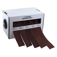 5pcs sanding belts drawable sandpaper abrasion resistance anti clogging function 150240320400600 assorted grits band