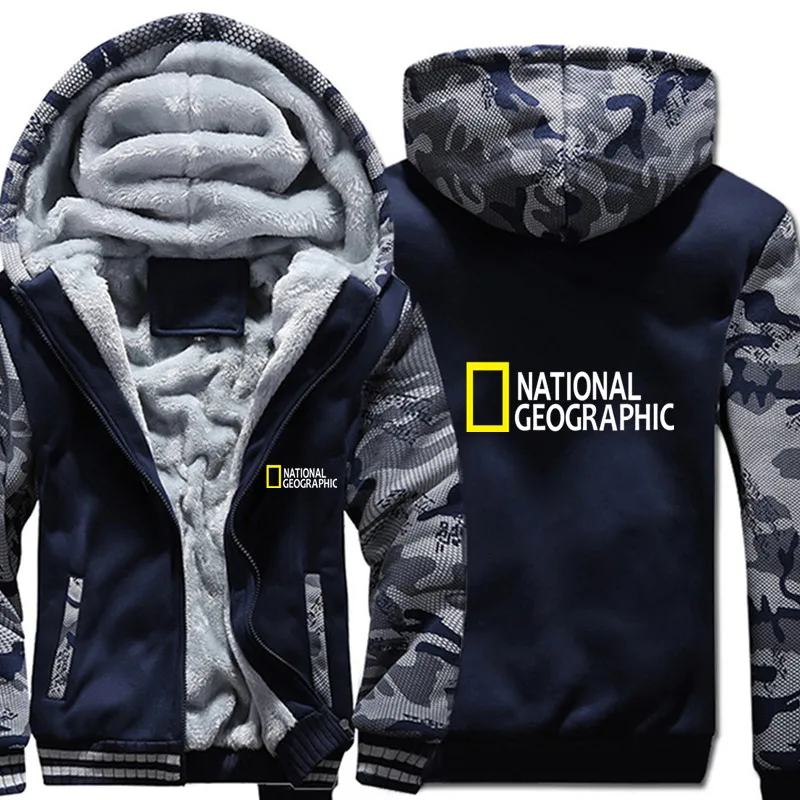 

National Geographic Hoodies Mens Survey Expedition Scholar Top Hoodie Mens Fashion Outdoor Clothing Funny Sweatshirt coat