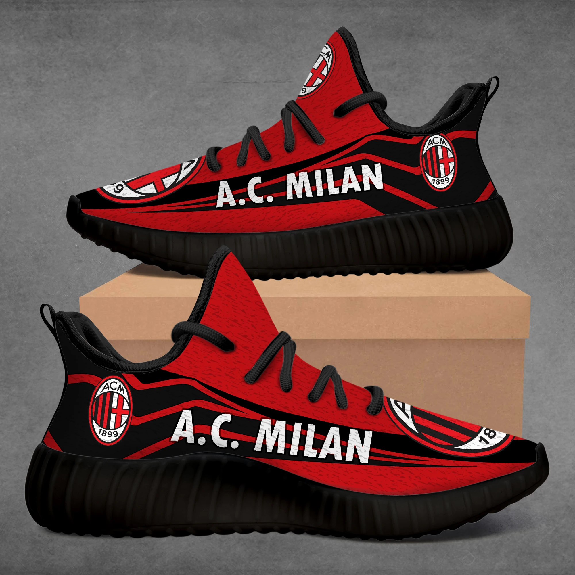 

Custom 350 A.C.MILAN High Quality Running Shoes Breathable Athletic Sport Shoes Designer Comfortable Soft Jogging Sneakers