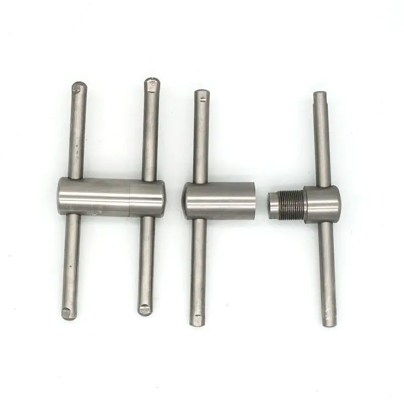 Серебряный инструмент для прессования бильярдного кия в форме плоской/дуги