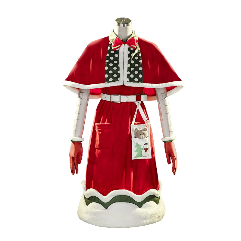 

Game Identity V Emily Dale Cosplay Costume Doctor Christmas Red Uniform Dress Full Set Female Party Role Play Clothing S-XL
