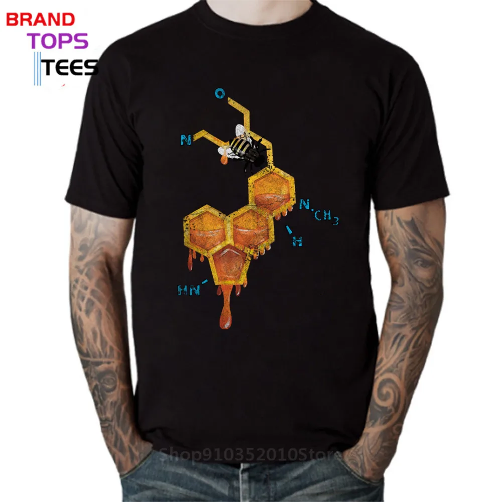 Новейшая футболка LSD с принтом мед пчела Мужская модные топы математической