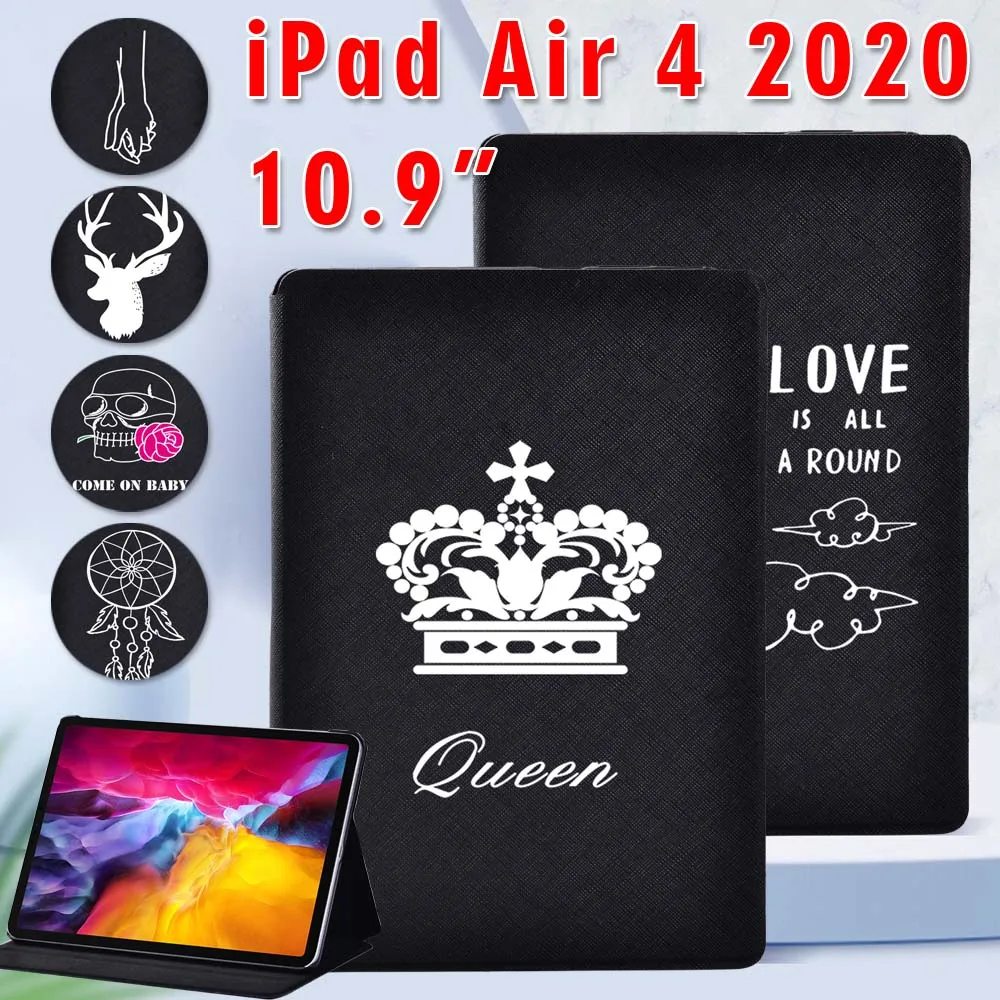 

For Apple IPad Air 4 2020 10.9 Inch Folding Tablet Case High Quality PU Leather Stand Cover