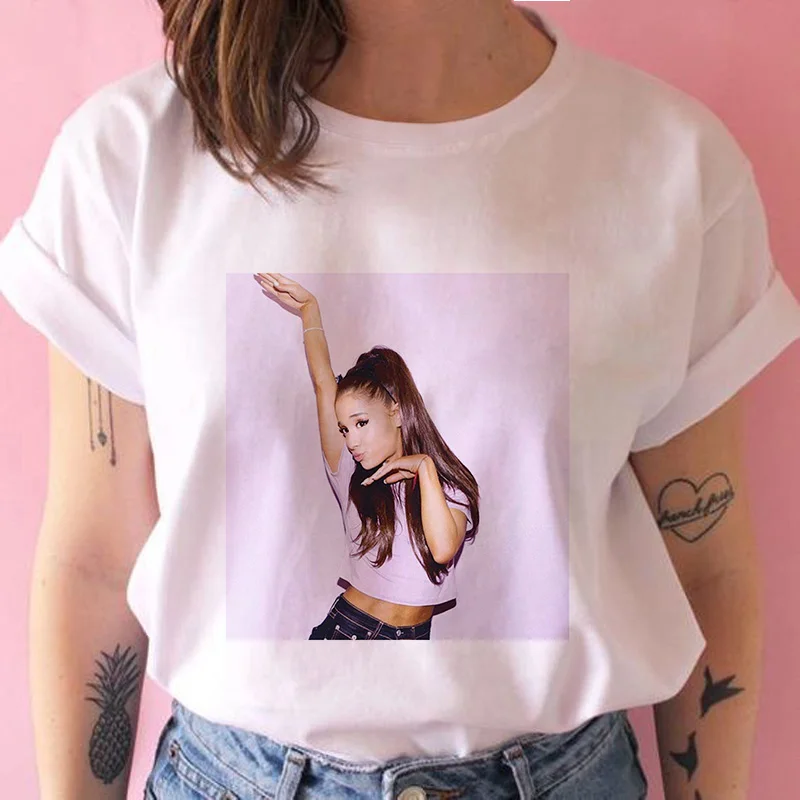 Футболка женская летняя свободного кроя с коротким рукавом и принтом | Женская
