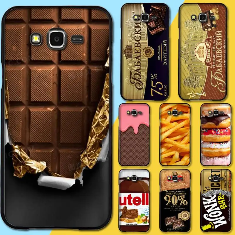 Забавная еда десерт шоколад пиво DIY печать чехол для телефона Samsung Galaxy J7 J8 J3 J4 J5 J6