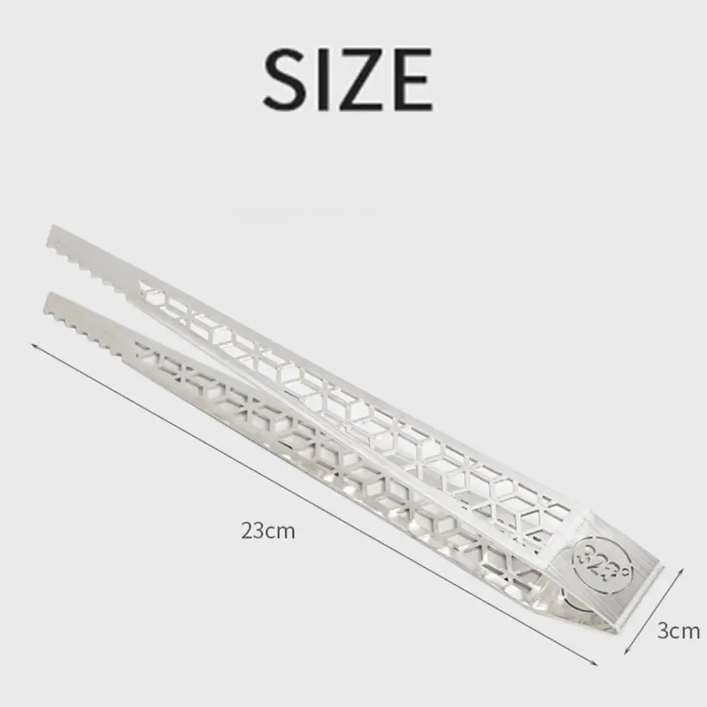 

Portable Barbecue Clamp Hollow-carved Design Anti-scalding Stainless Steel Food Clip Outdoor Indoor Cooking Tool For Camping