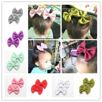 2pcs newborn hair clip baby girl hair accessories hair bow clips pinwheel hairbows for toddlers scuba cotton hairpins for girls