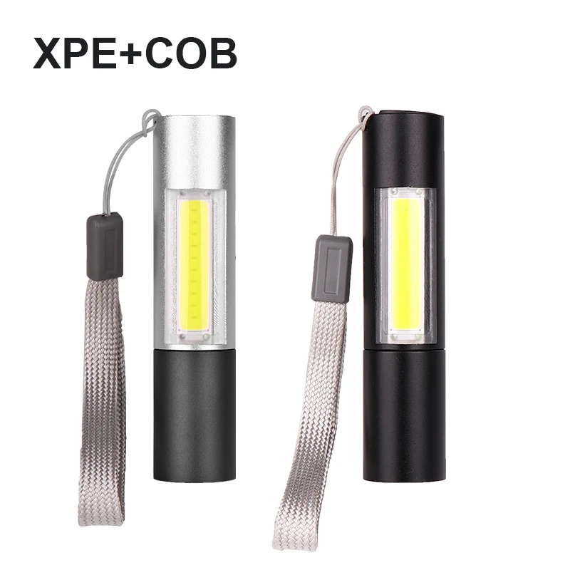 Портативный светодиодный фонарик ZK20 XPE/COB миниатюрный для кемпинга с