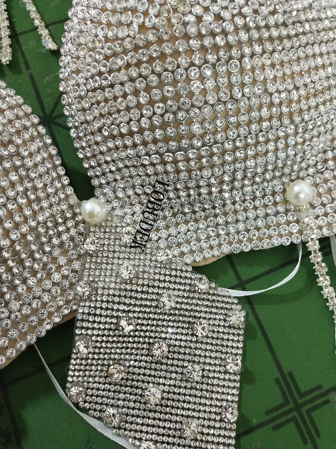 2018 белая юбка блестящее стекло бриллианты бикини наборы бар женский костюм для