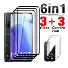 6 в 1 для Xiaomi Note 10 Pro 10 T, защита, закаленное стекло, объектив камеры на Xiaome Mi 10 t Lite, Защитная пленка для экрана