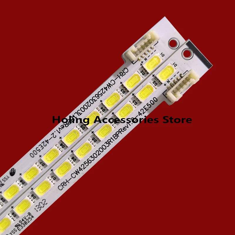 

4pcs LED backlight for Skyworth 42'' TV 42E500E CRH-CW4256302003R1BP Rev1.2 42E500 7710-642000-R080 L080 Screen REL420FY E330254