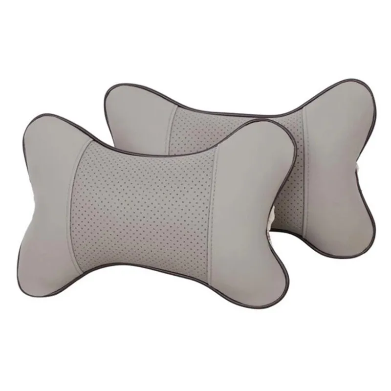 

1Pcs Universal Car Neck Pillows PVC Leather Breathable Mesh Auto Car Neck Rest Headrest Cushion Pillow Car Interior Accessories
