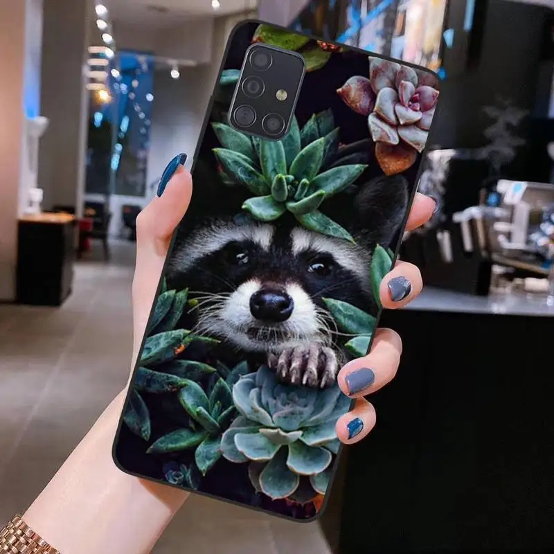 

Animal Raccoon Art Phone Case For Samsung Galaxy S21 Plus Ultra S20 FE M11 S8 S9 plus S10 5G lite 2020