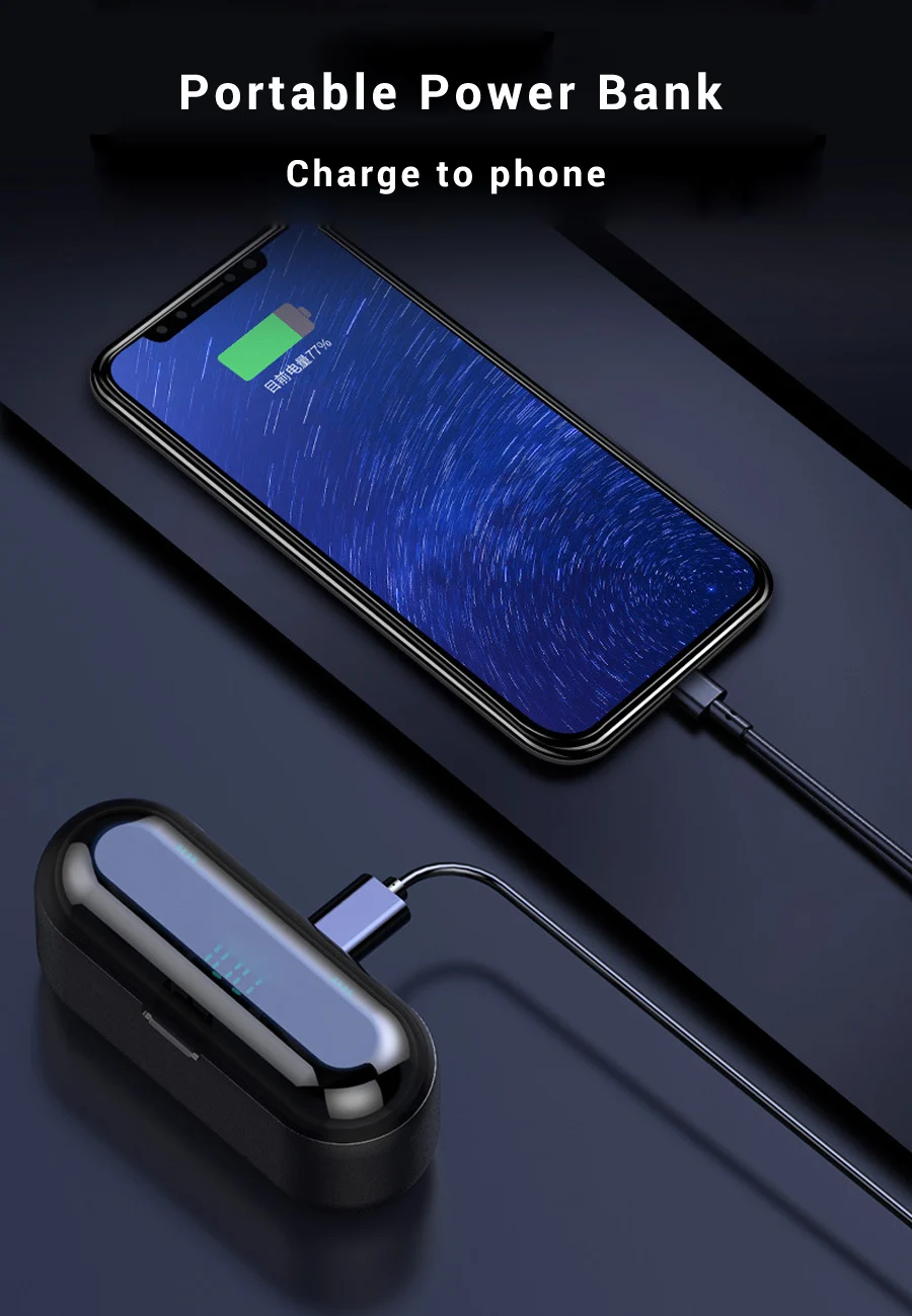 Наушники-вкладыши TWS с b5 беспроводной Bluetooth гарнитуры VS Redmi Airdots наушники