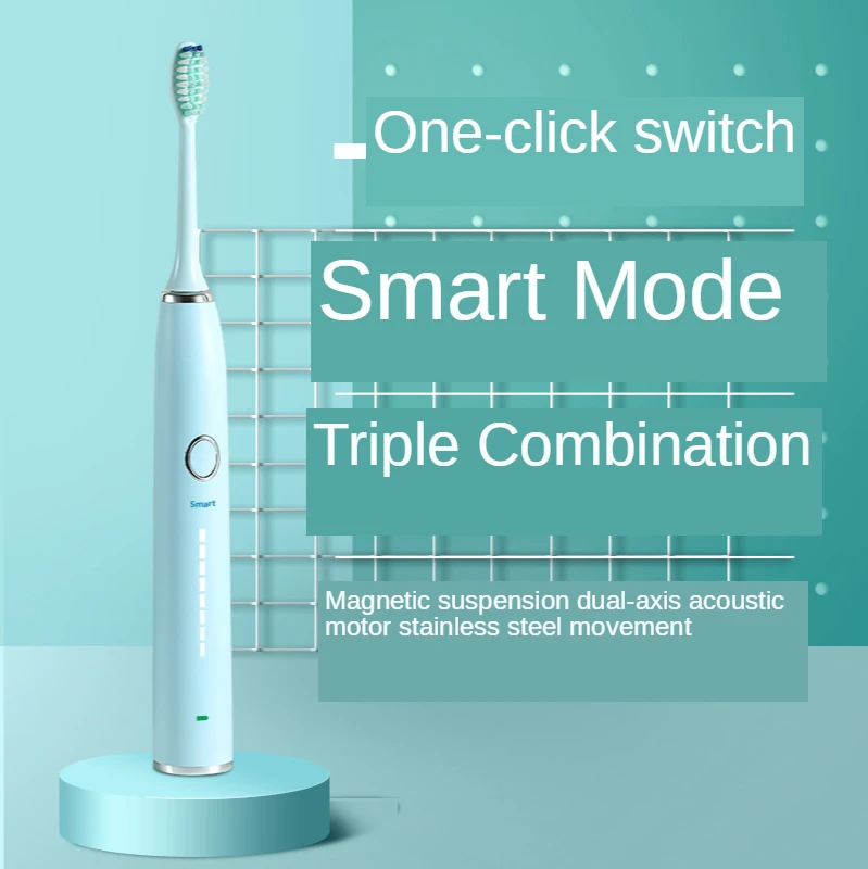 

[bottom price]Electric toothbrush/smart 8 /IPX8 waterproof/charging type/blue