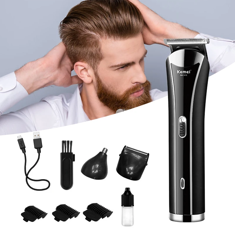 

KEMEI KM-1418 Hair Clipper 3 In1 Electric Hair Trimmer Professional Hair Cutting Waterproof USB Charging Beard Trimmer