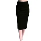 Сексуальная тонкая женская юбка-карандаш, Новая высококачественная модная повседневная юбка стрейч обтягивающая юбка-карандаш средней длины, женская нижняя красная