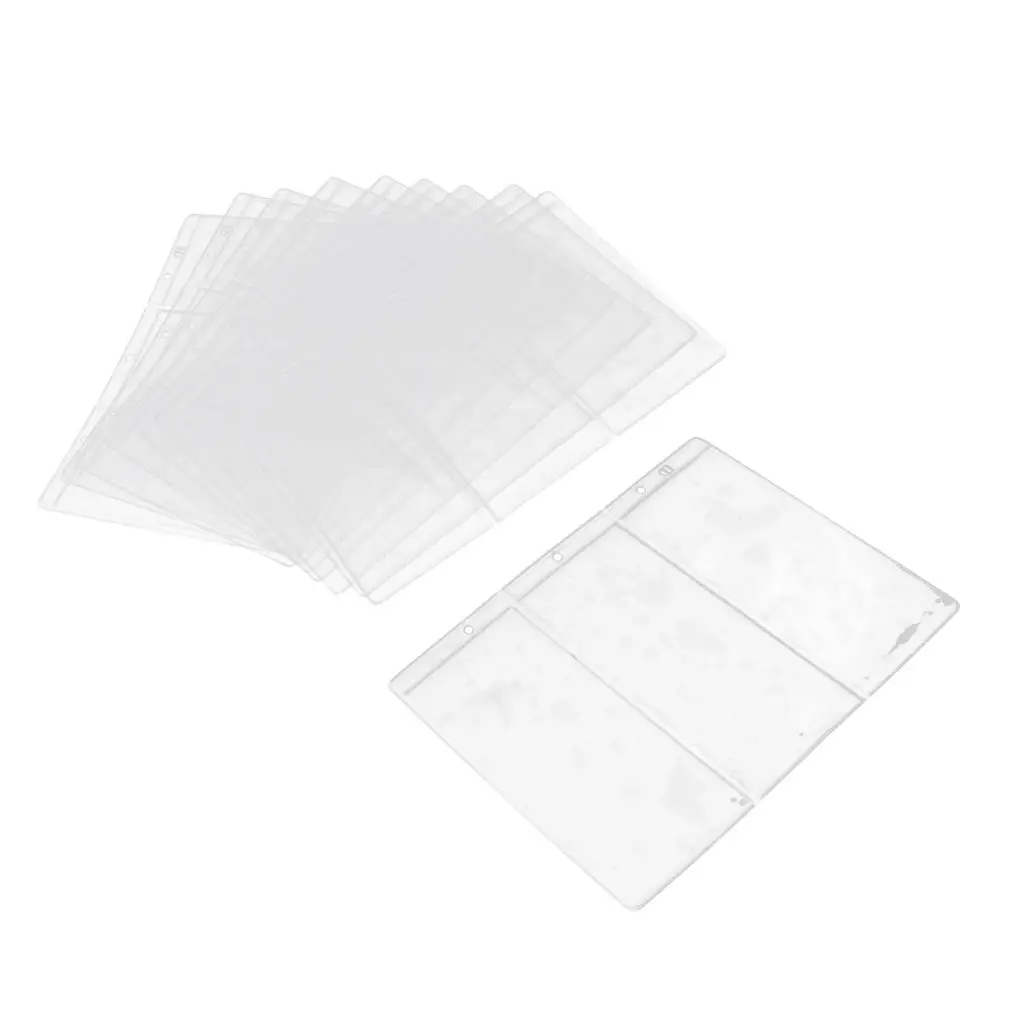10 Pcs Trading Cards Foil Pockets Accessories Empty Scrapbook | Photo Albums