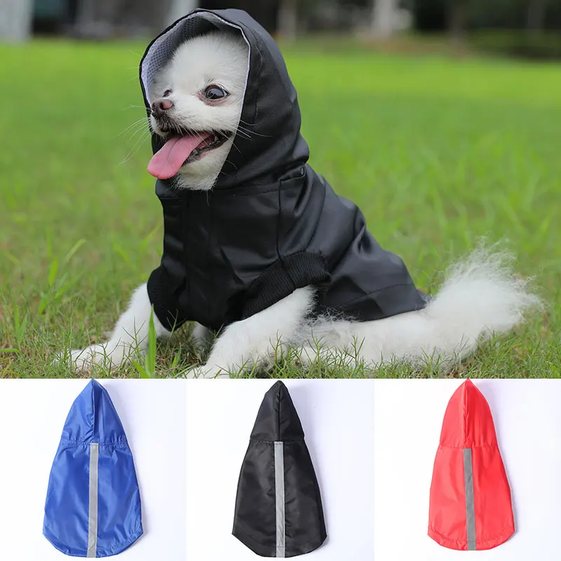 

Solid Color Pet Raincoat Safe Dogs Waterproof Coats Dog Raincoat Breathable Pets Supplies Waterproof Reflective Raincoat