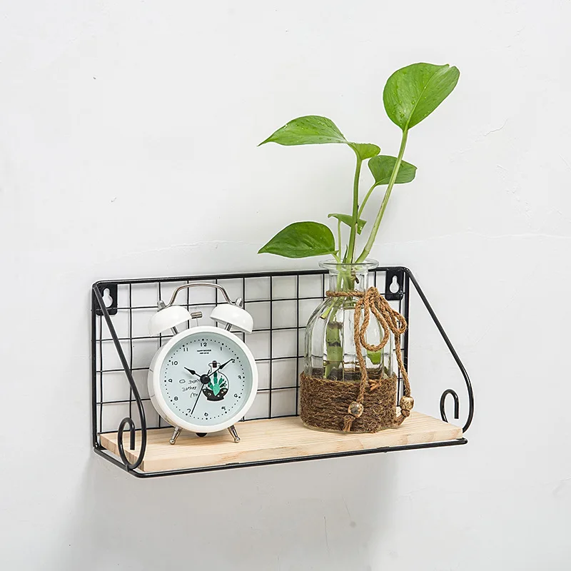 Кованая Железная настенная полка для кухни и ванной многофункциональная