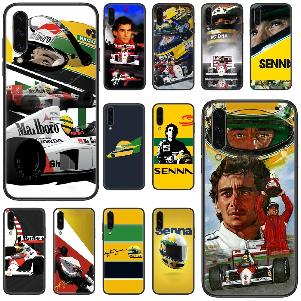 

racing Ayrton Senna Phone case For Samsung Galaxy A 5 10 20 3 30 40 50 51 7 70 71 E S 4G 16 17 18 black hoesjes pretty shell