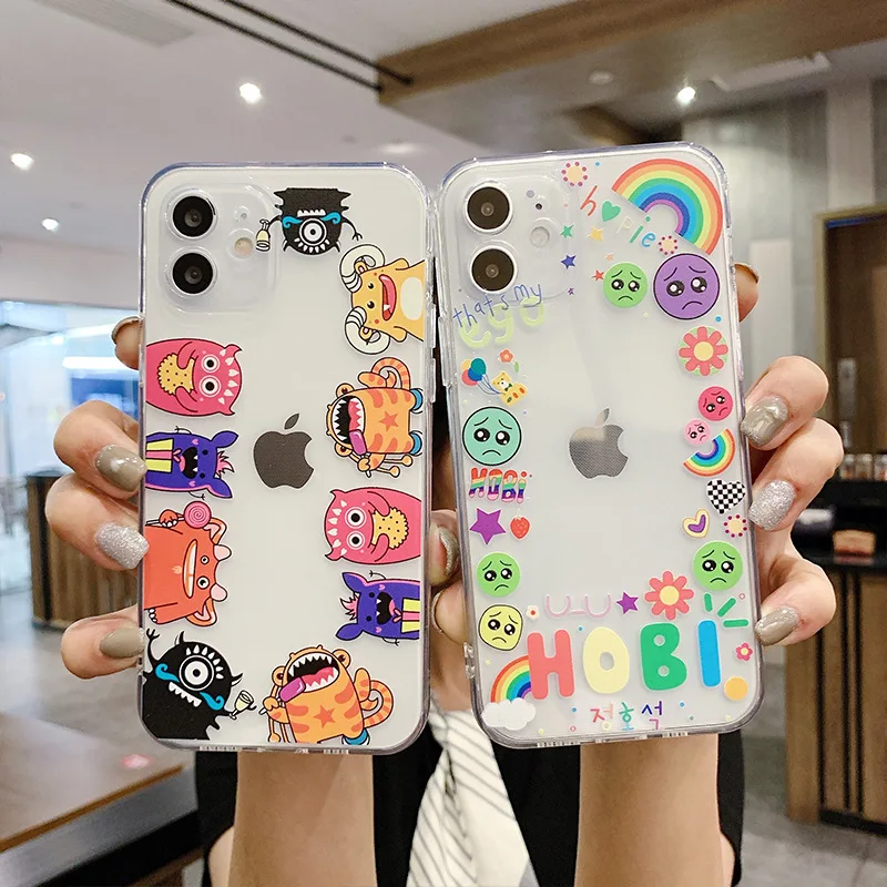 

Cartoon Fantasy Castle Phone Case For iPhone 12 Pro 11 Pro Max XR XS Max X 6 7 8 Plus 13 Mini Transparent Soft TPU Back Cover