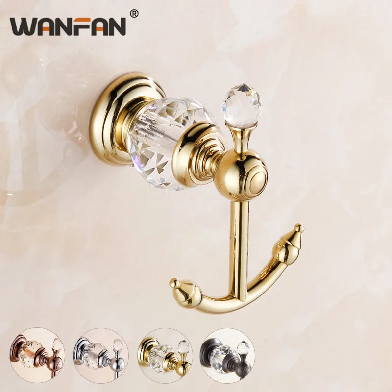 Роскошный крючок для халата Европейский медный полотенца ванной декоративные