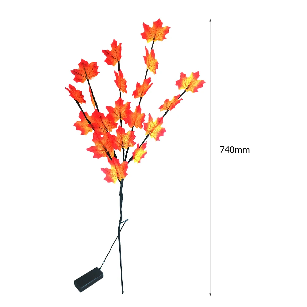 

LED Maple Leave String Light Battery Powered Vase DIY Decor Xmas Fairy Lamp