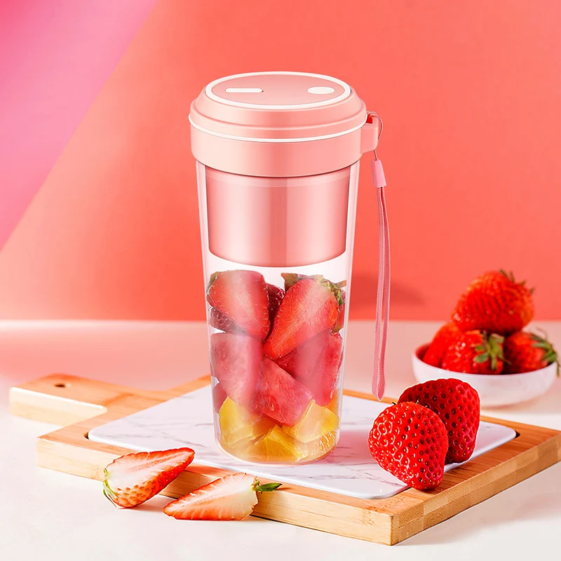 

300Ml Portable Blender USB Rechargeable Mini Smoothie Blender Electric Juicer Cup Fruit Juicer