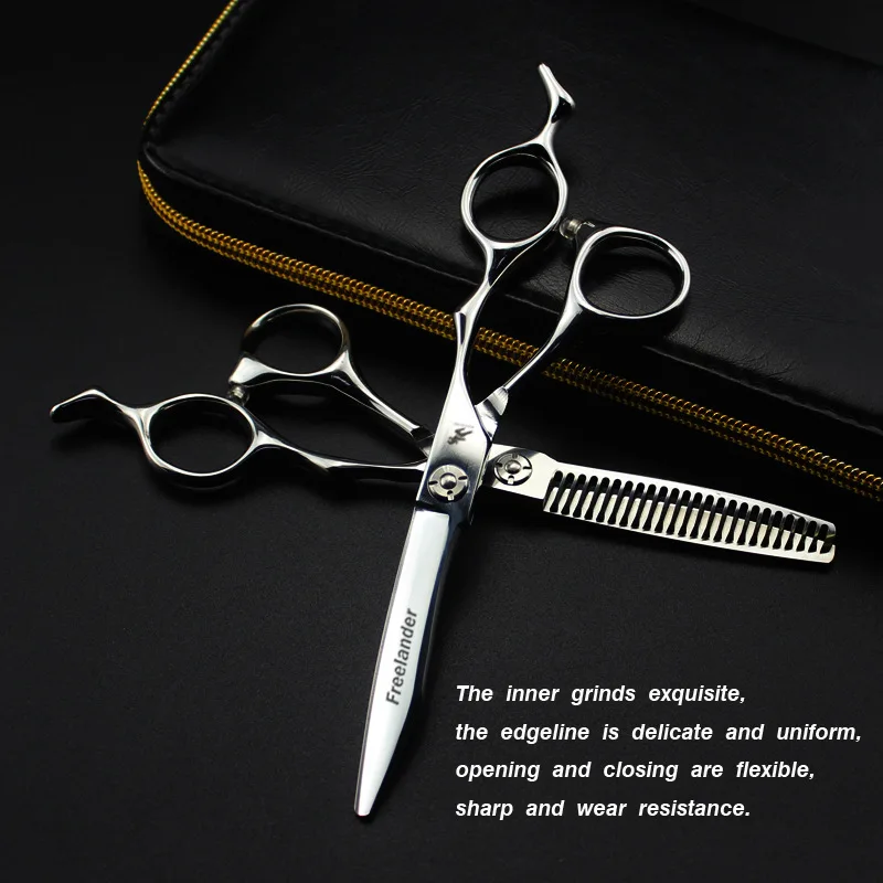 

6,0 "Распродажа, серебряные японские 440c ножницы для волос, острые парикмахерские ножницы, ножницы для стрижки