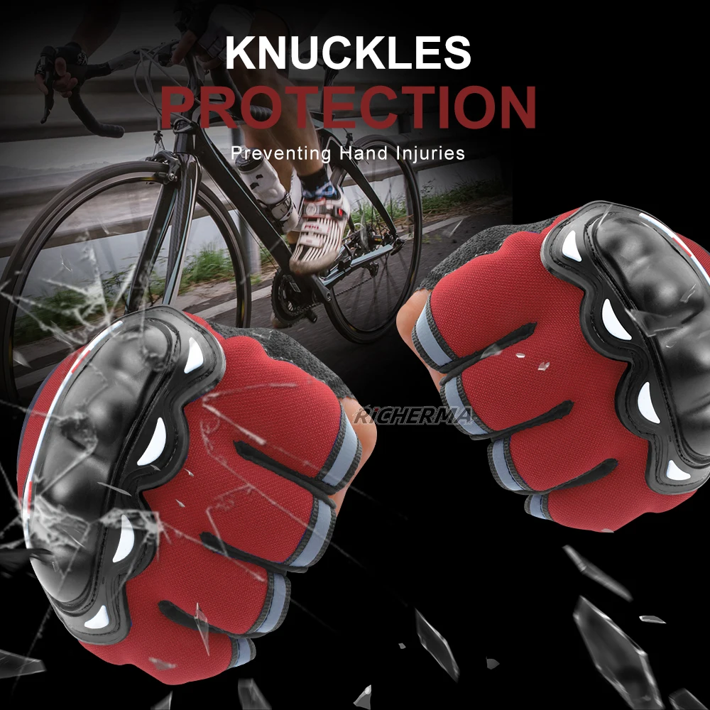 Мотоциклетные Перчатки с твердыми костяшками защитные спортивные перчатки без