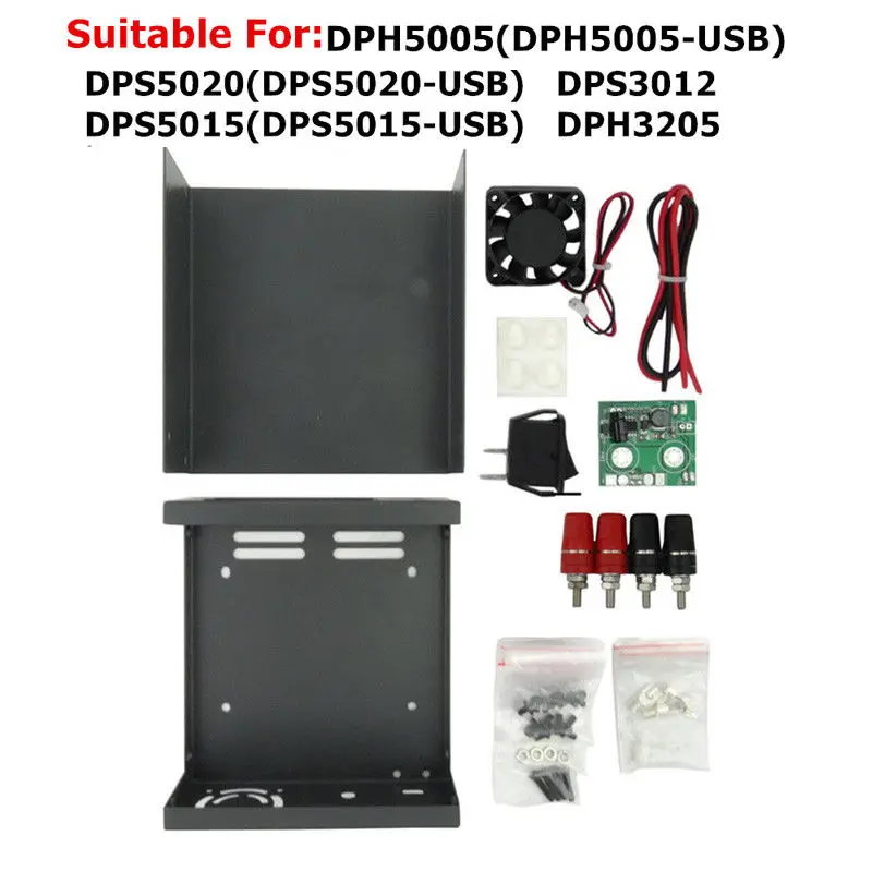 

New Supply Module Shell DPS5015,DPH3205,DPS3003 LCD DP20V2A Digital Programmable Power Supply Shell Kit