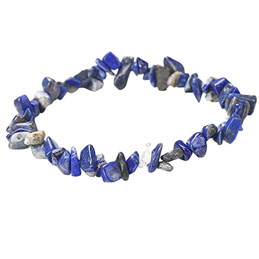 Мужчины Женщины сколы натуральный камень бисером браслет стрейч ювелирные