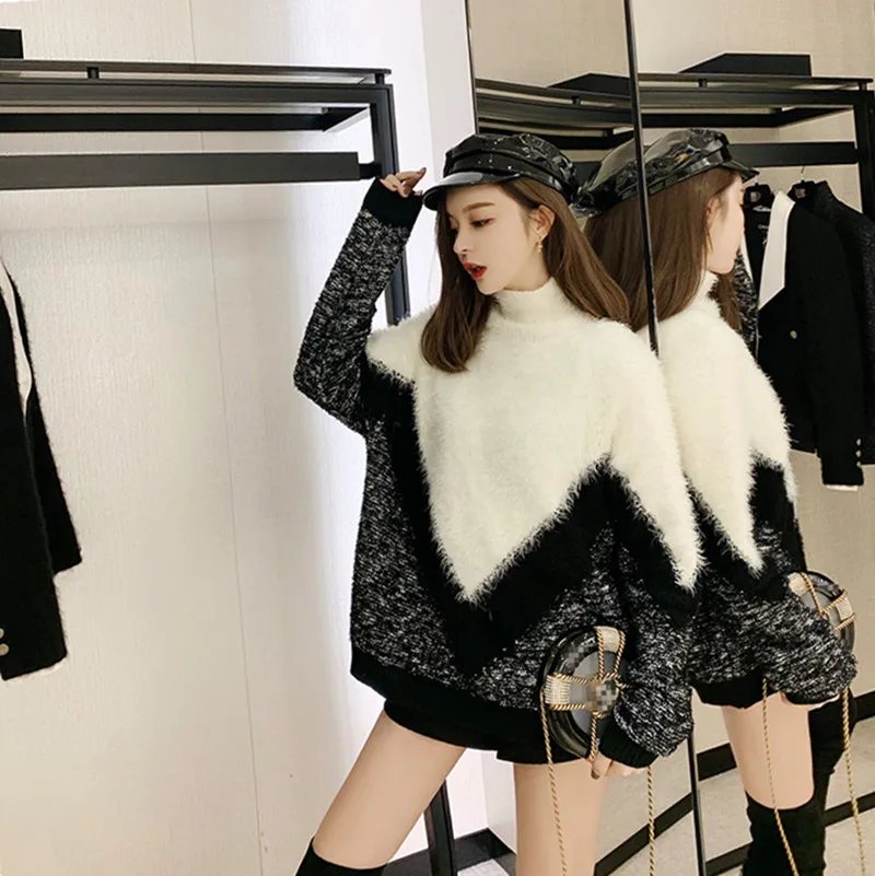Ff4952 2019 new autumn winter women fashion casual warm nice Sweater womens sweater harajuku long | Женская одежда